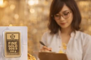 Harga Emas turun Tipis Pada pembukaan Market Asia